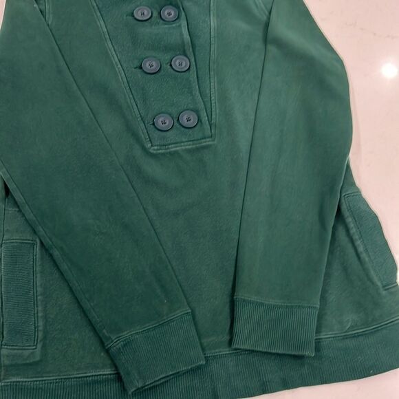 Banana Republic Stretch Green Sweater Women's Medium Top Sweatshirt - Picture 4 of 5